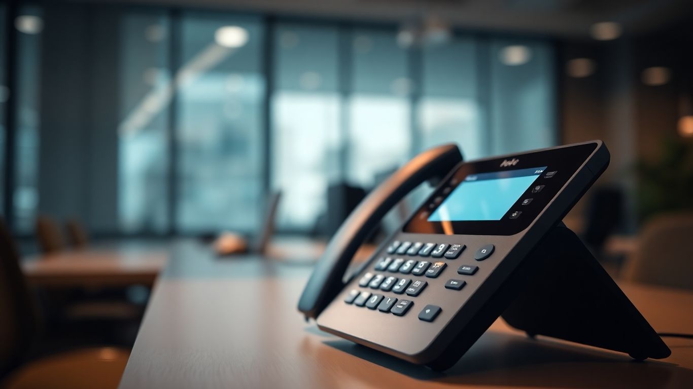 VoIP phone system for business communication.