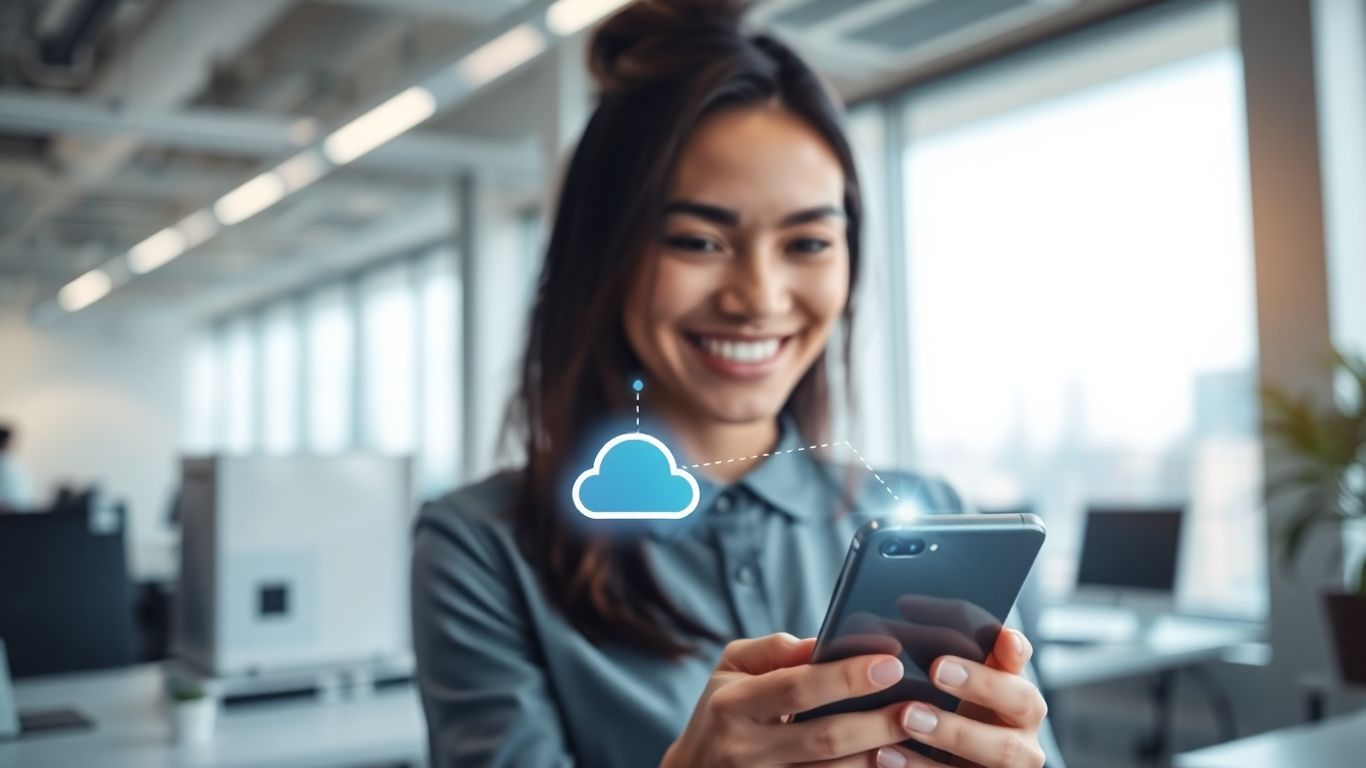 Modern communication and integration with technology.