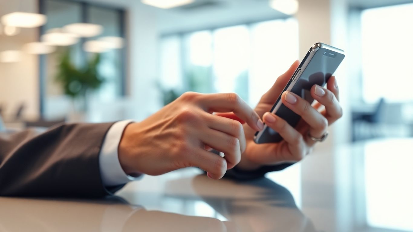 Smartphone app for business communication