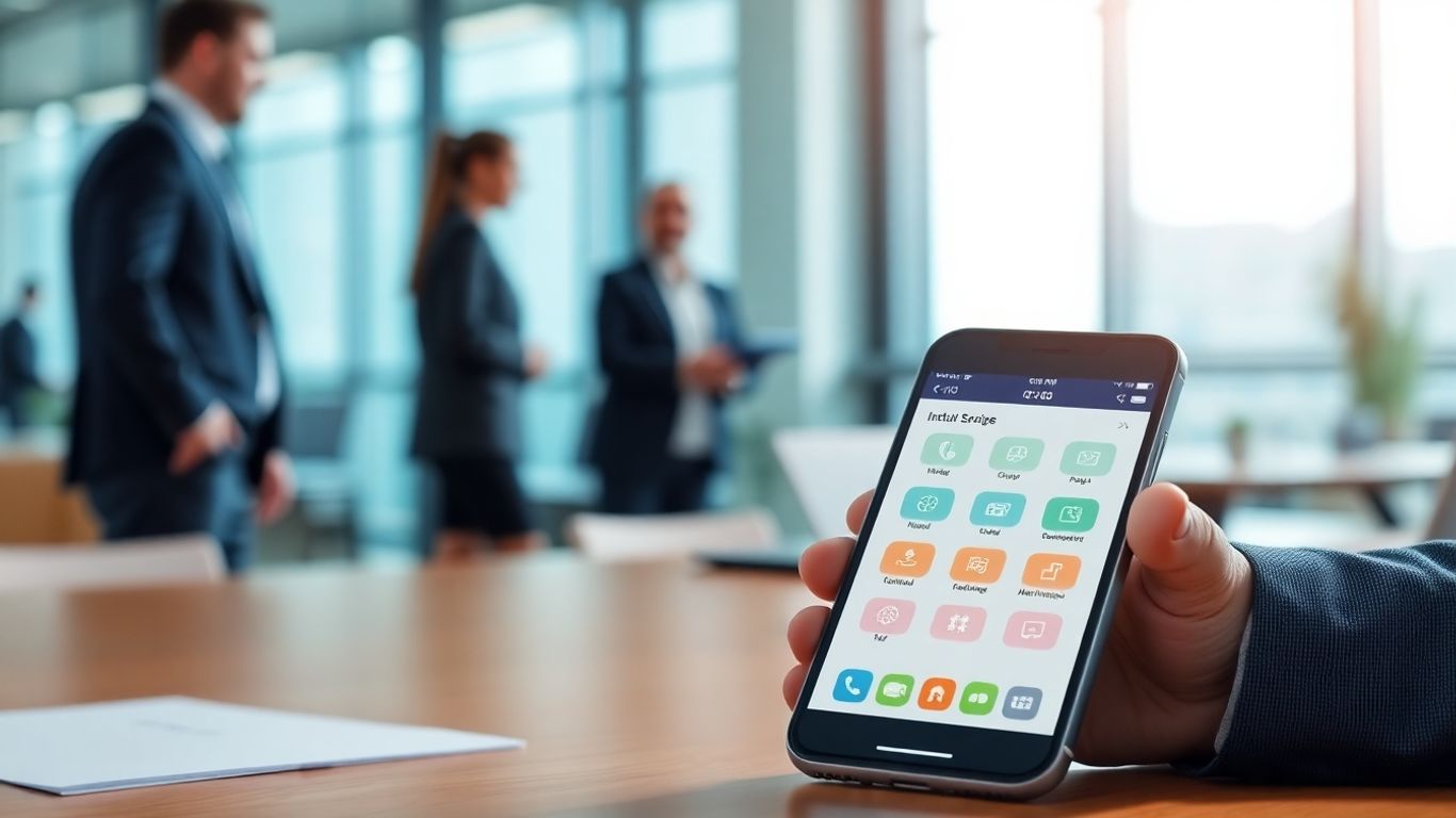 Smartphone app for business communication