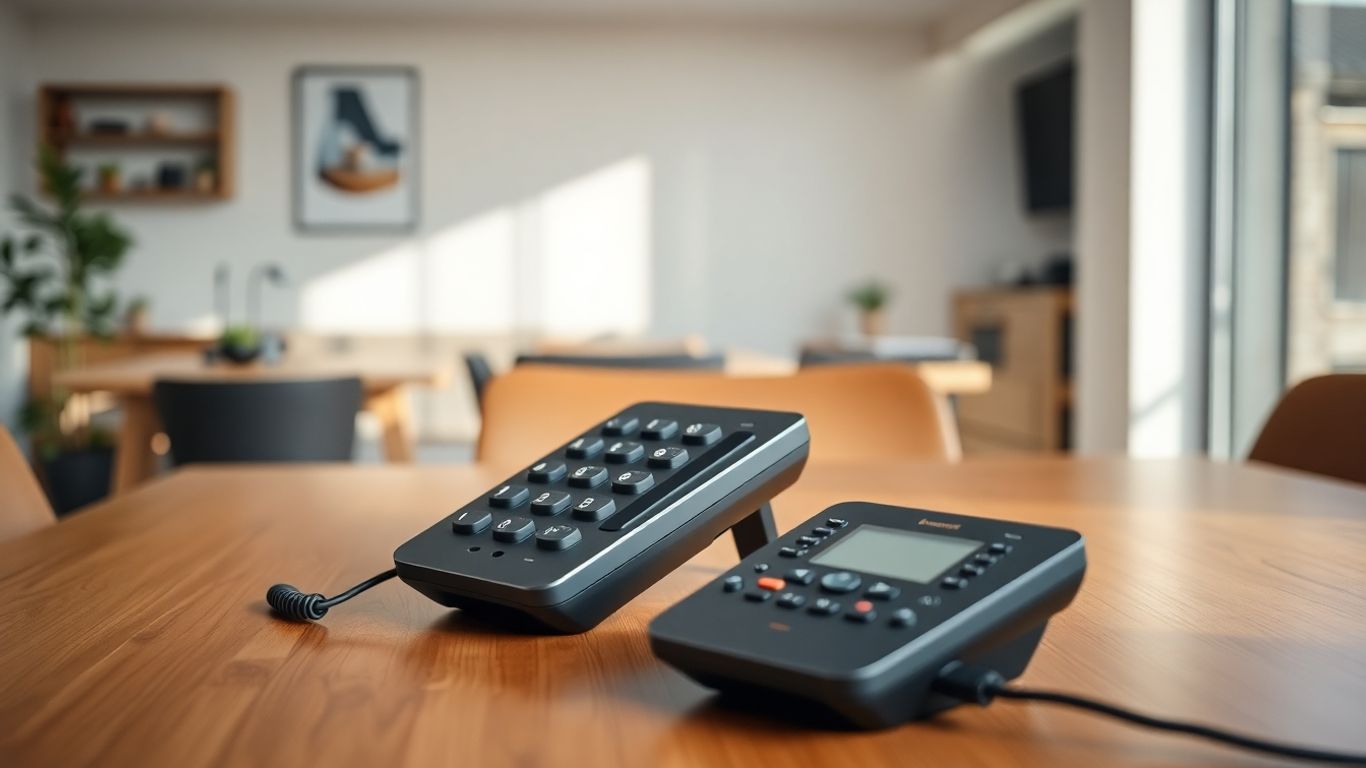 Modern home phone system with auto attendant features.