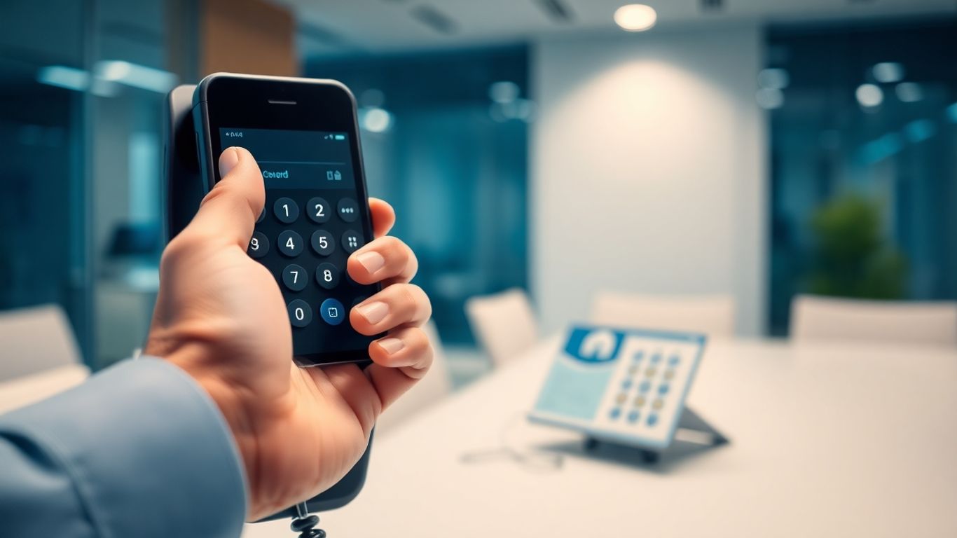 Business phone auto attendant message setup