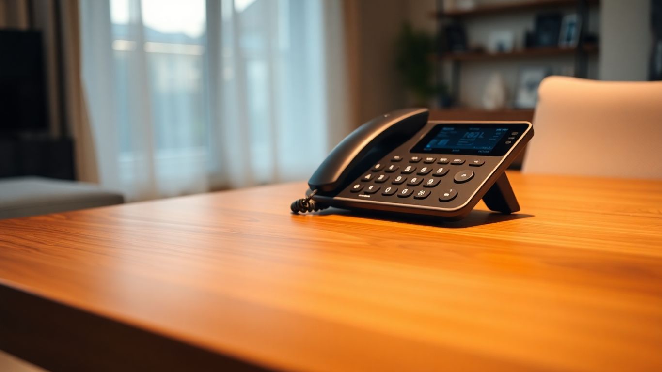 Modern home phone with auto attendant system