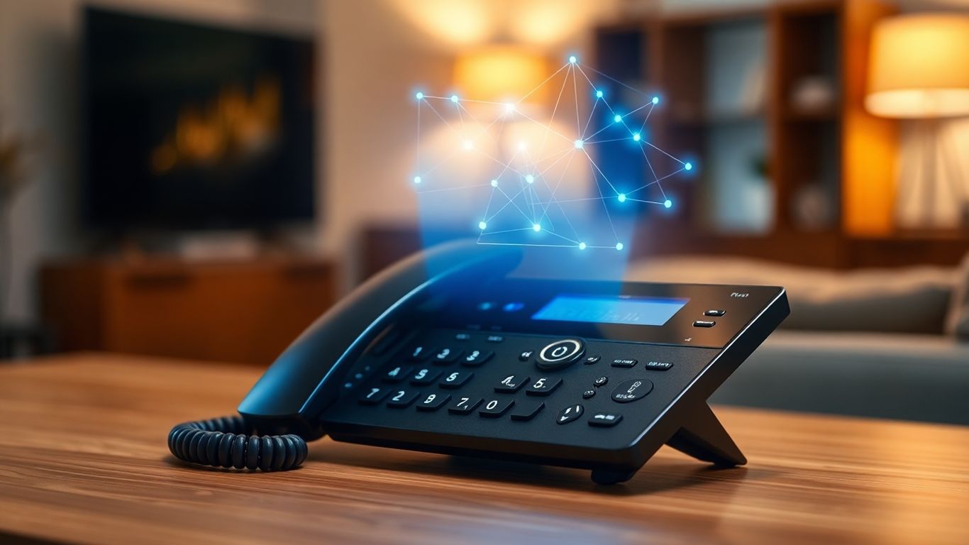 Home phone with digital interface