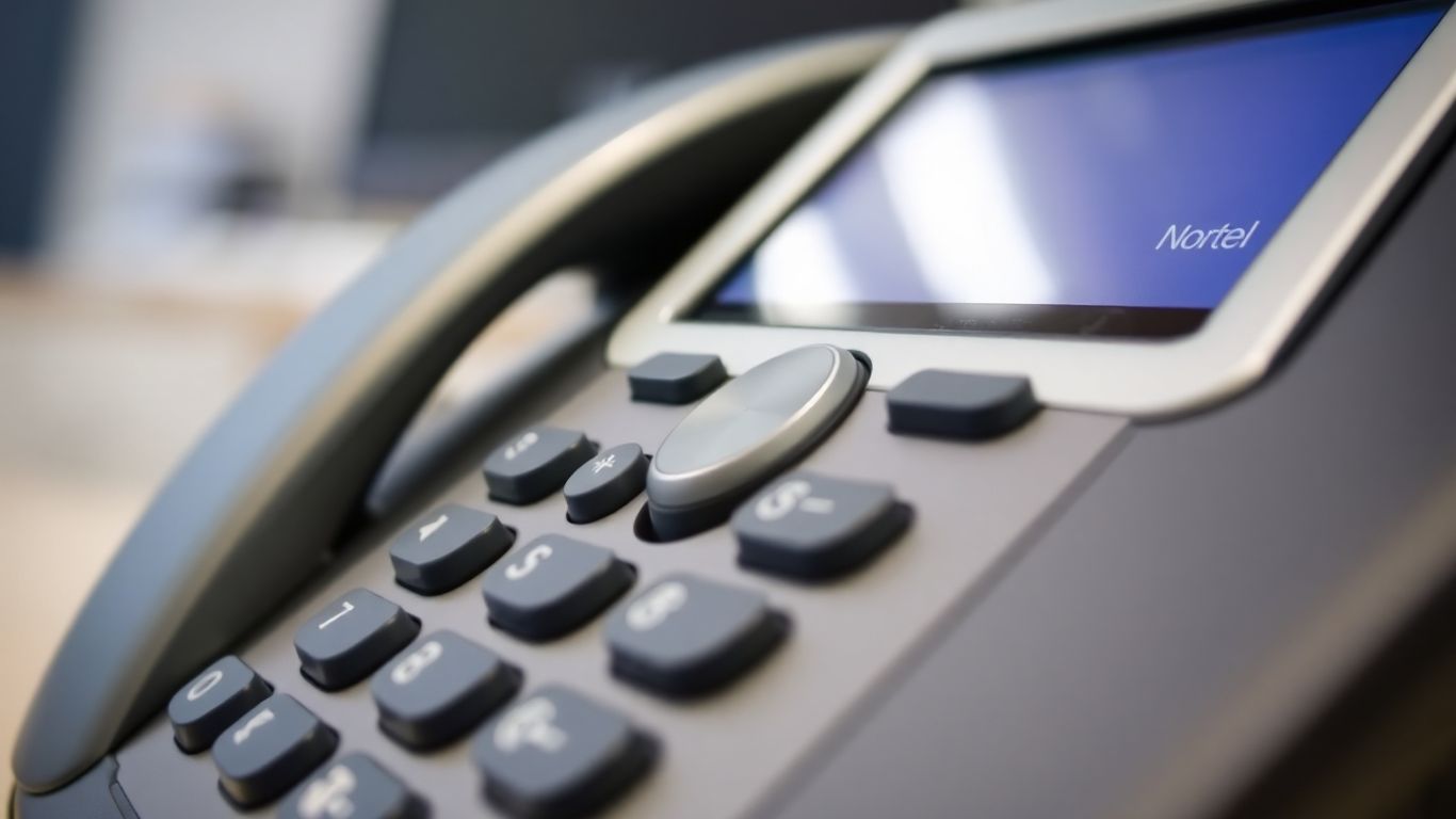 Nortel phone keypad and screen detail