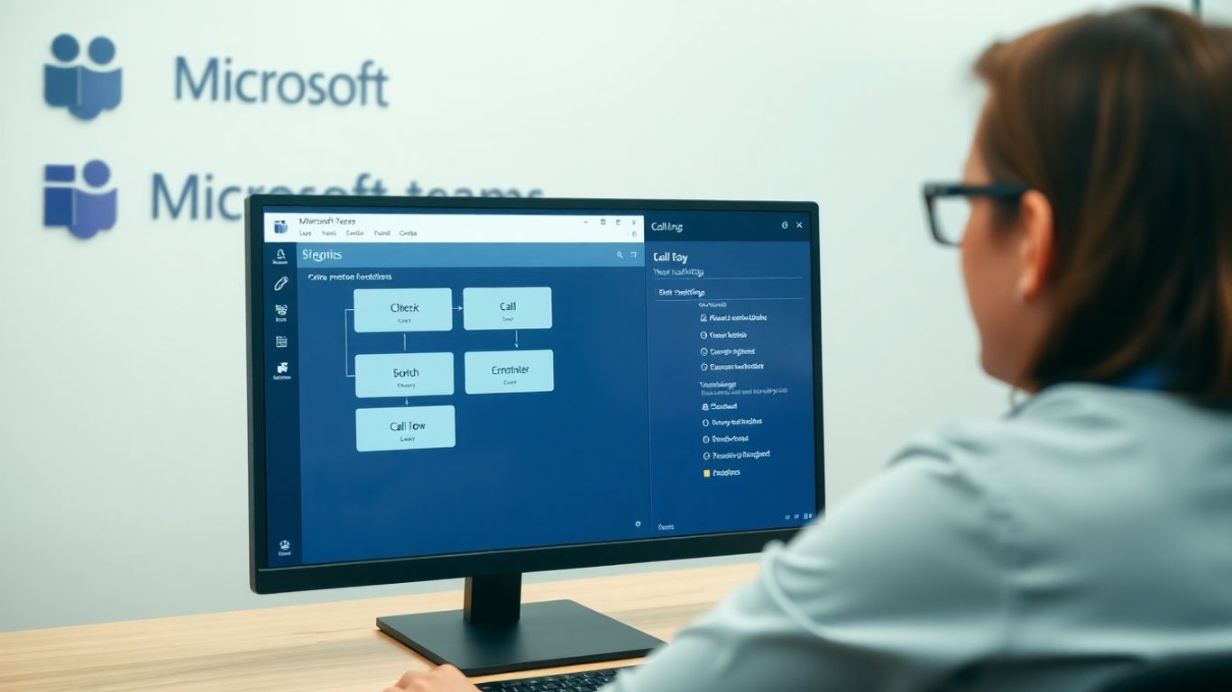 Microsoft Teams auto attendant management interface