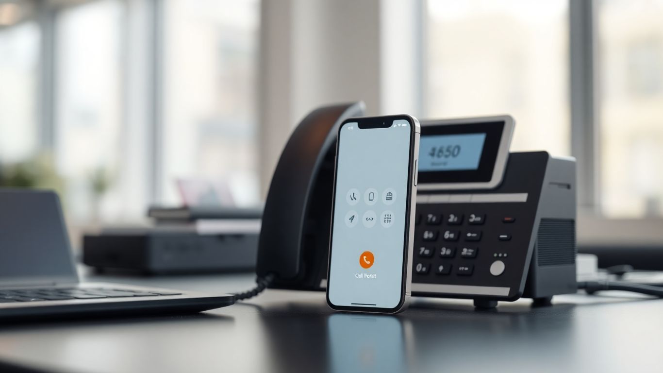 Small business phone with auto attendant features