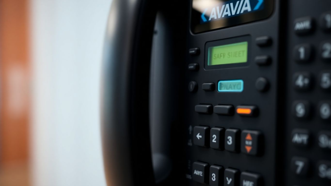 Avaya phone auto attendant setup interface