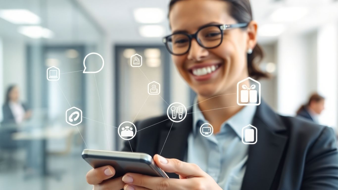 Person using a smartphone for efficient call management.