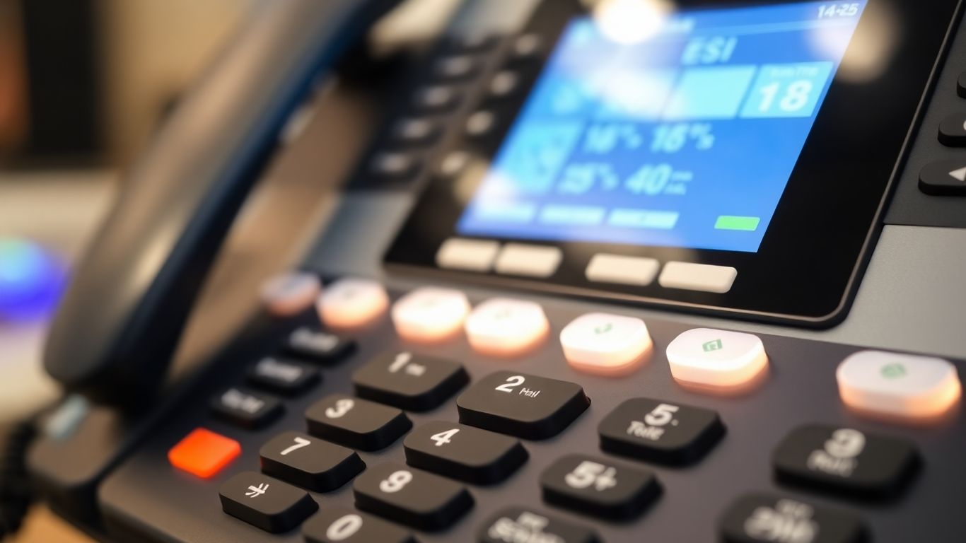 ESI phone auto attendant programming console interface.