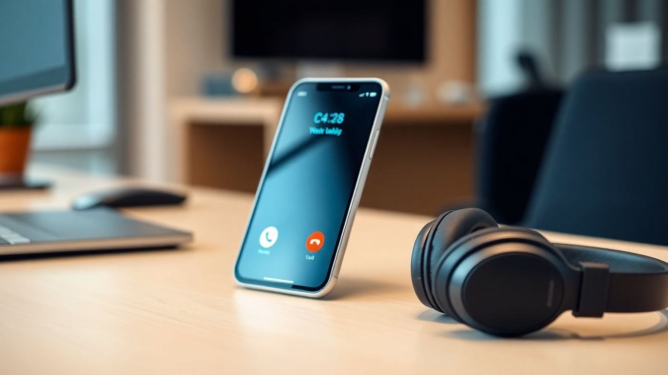 Aircall phone system interface on a smartphone.