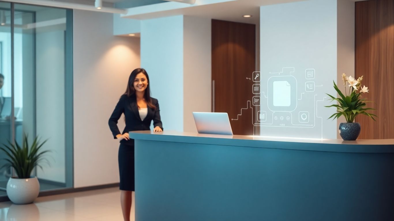 Office phone auto attendant system interface