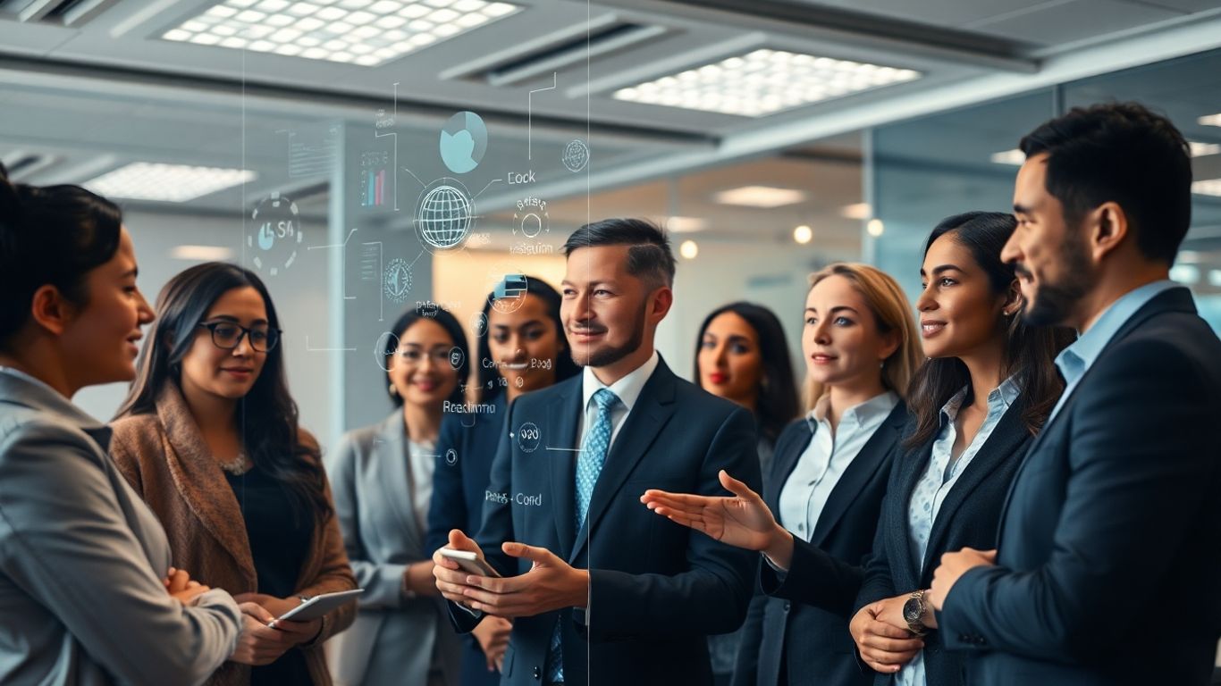 AI voicebot interface in an insurance office.