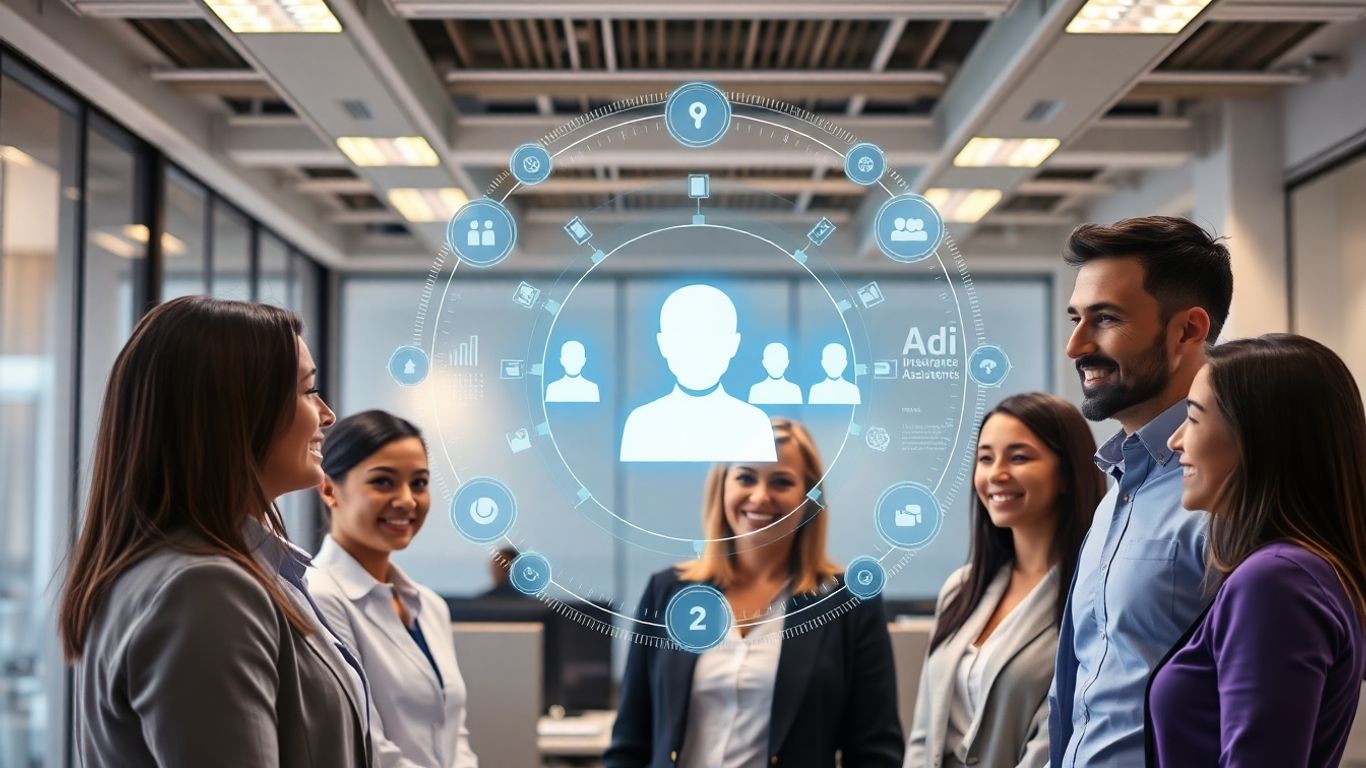 AI voicebot assisting insurance agents with customer service.