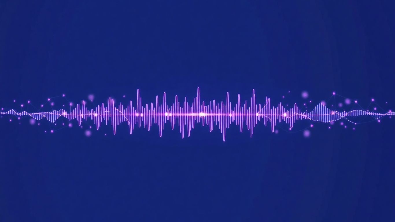 Synthflow AI voicebot platform interface with sound waves.
