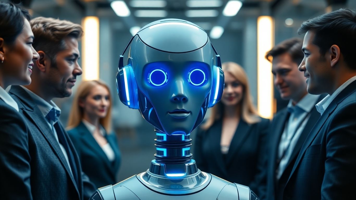 AI voicebot hiring interface with professionals.