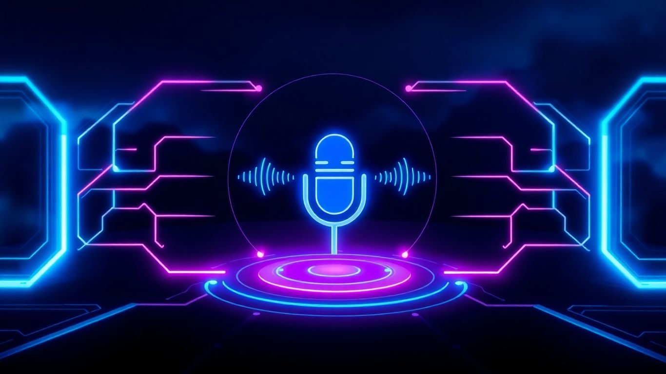 AI voicebot interface with soundwaves