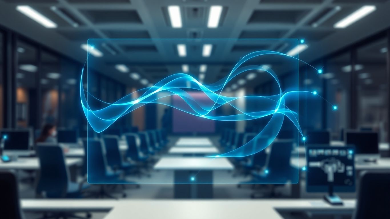 AI voicebot interface in a modern contact center.