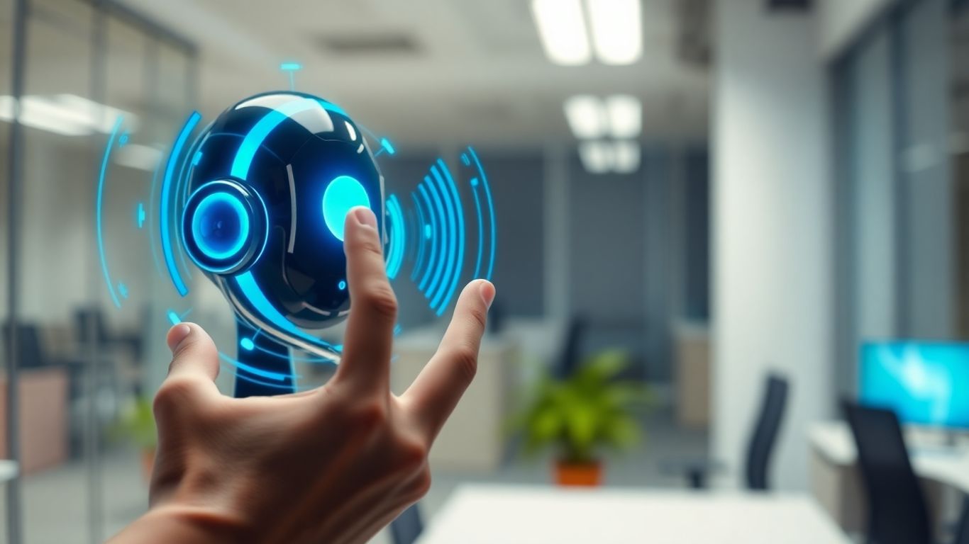 Voicebot AI interface with human interaction.