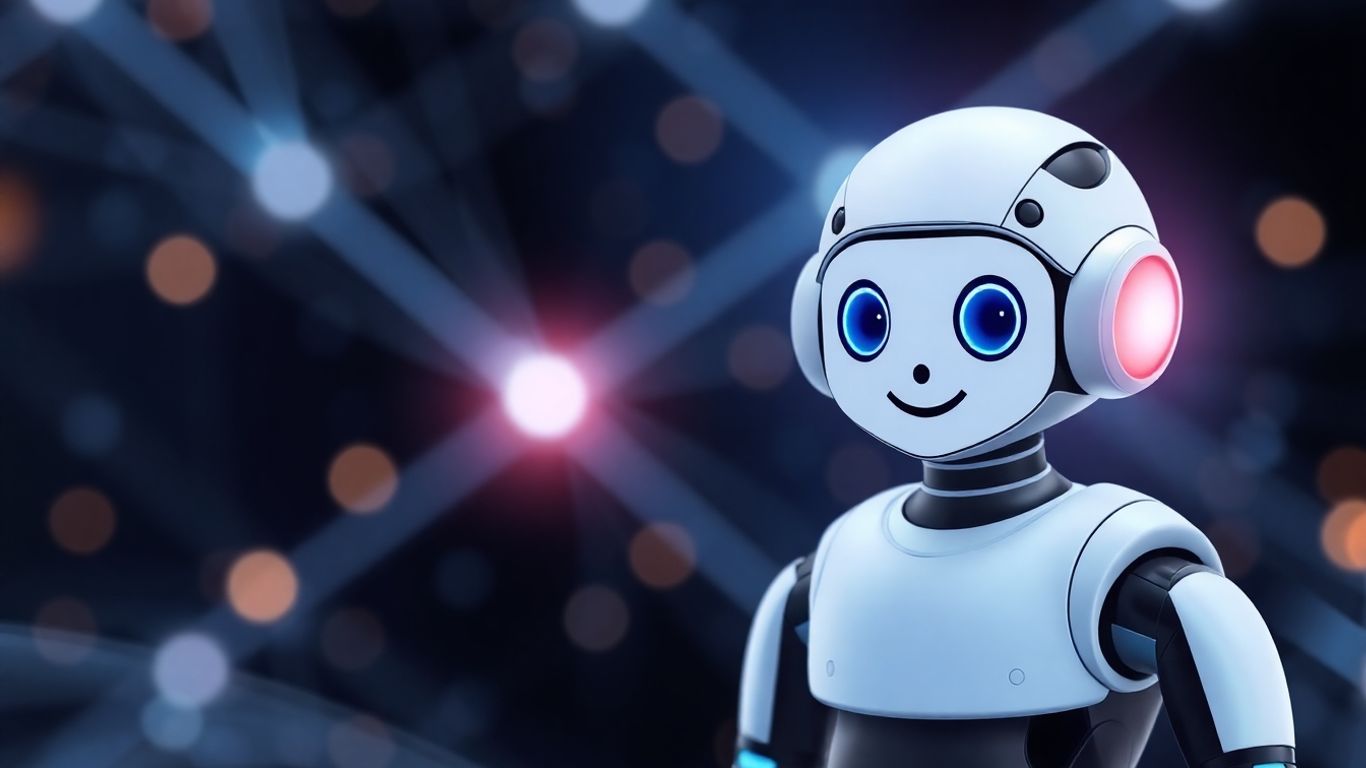 Meta AI chatbot interface with futuristic digital background.