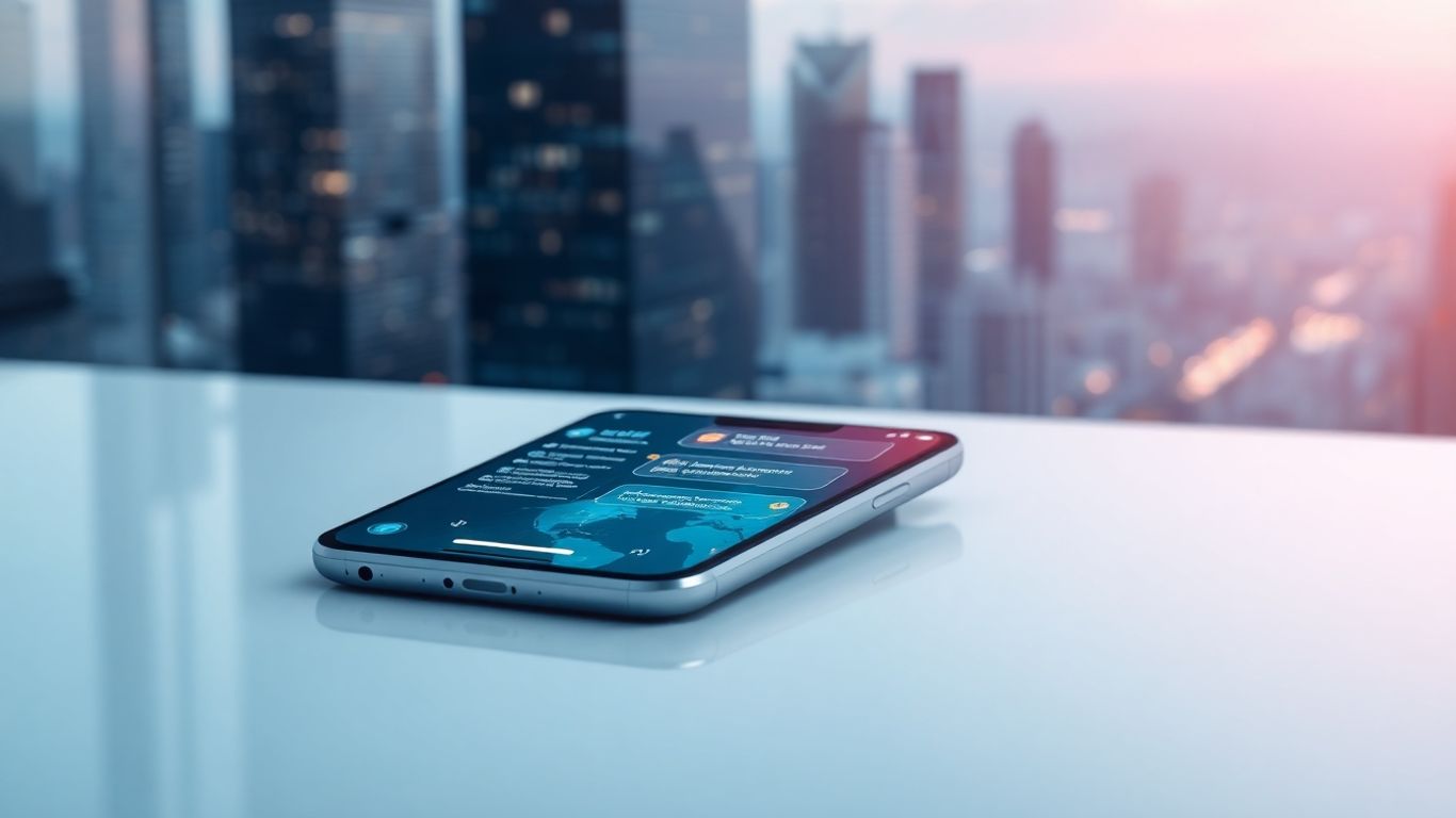 AI chatbot on a smartphone screen