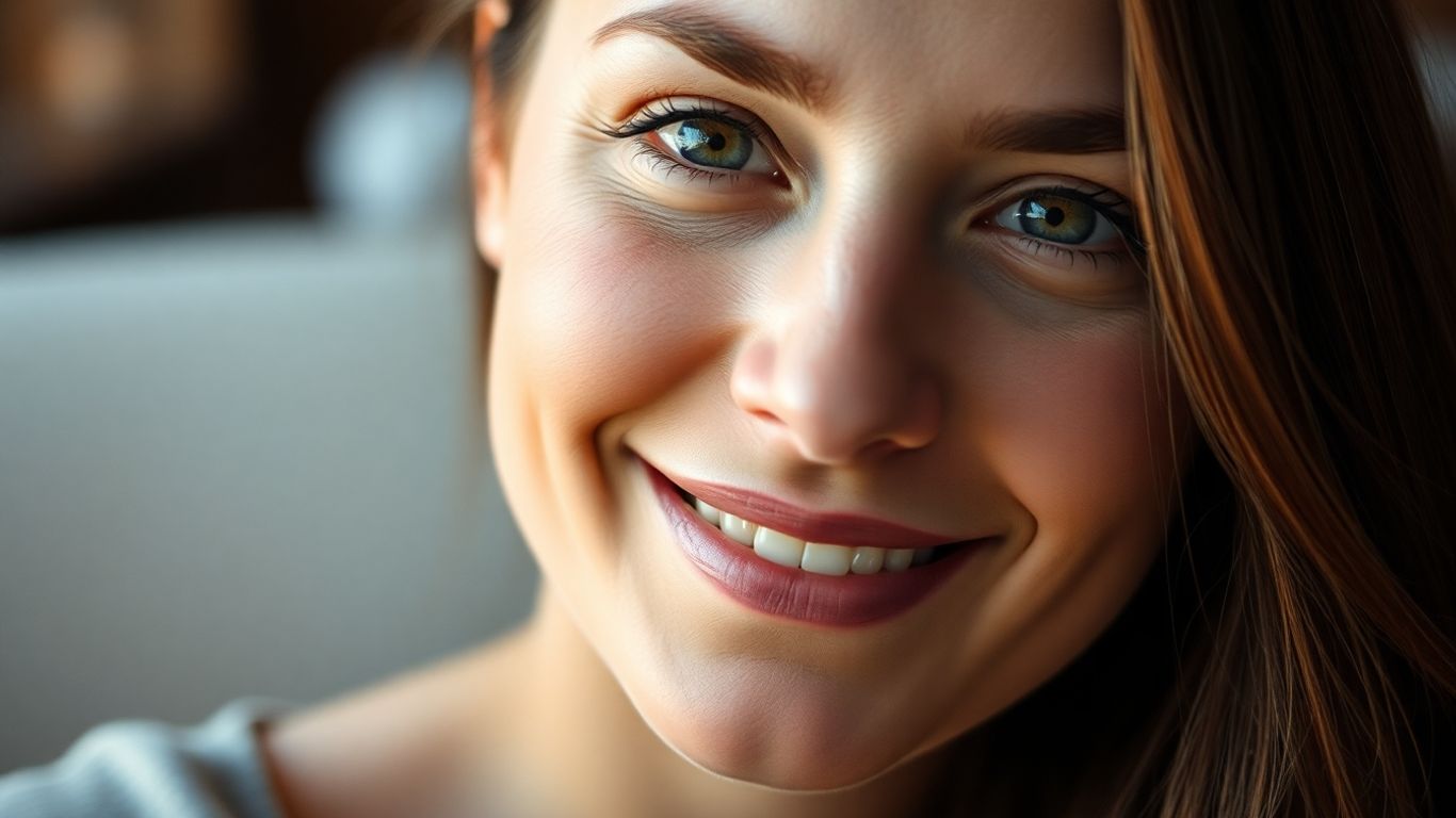 Portrait of a friendly woman for AI chatbot service.