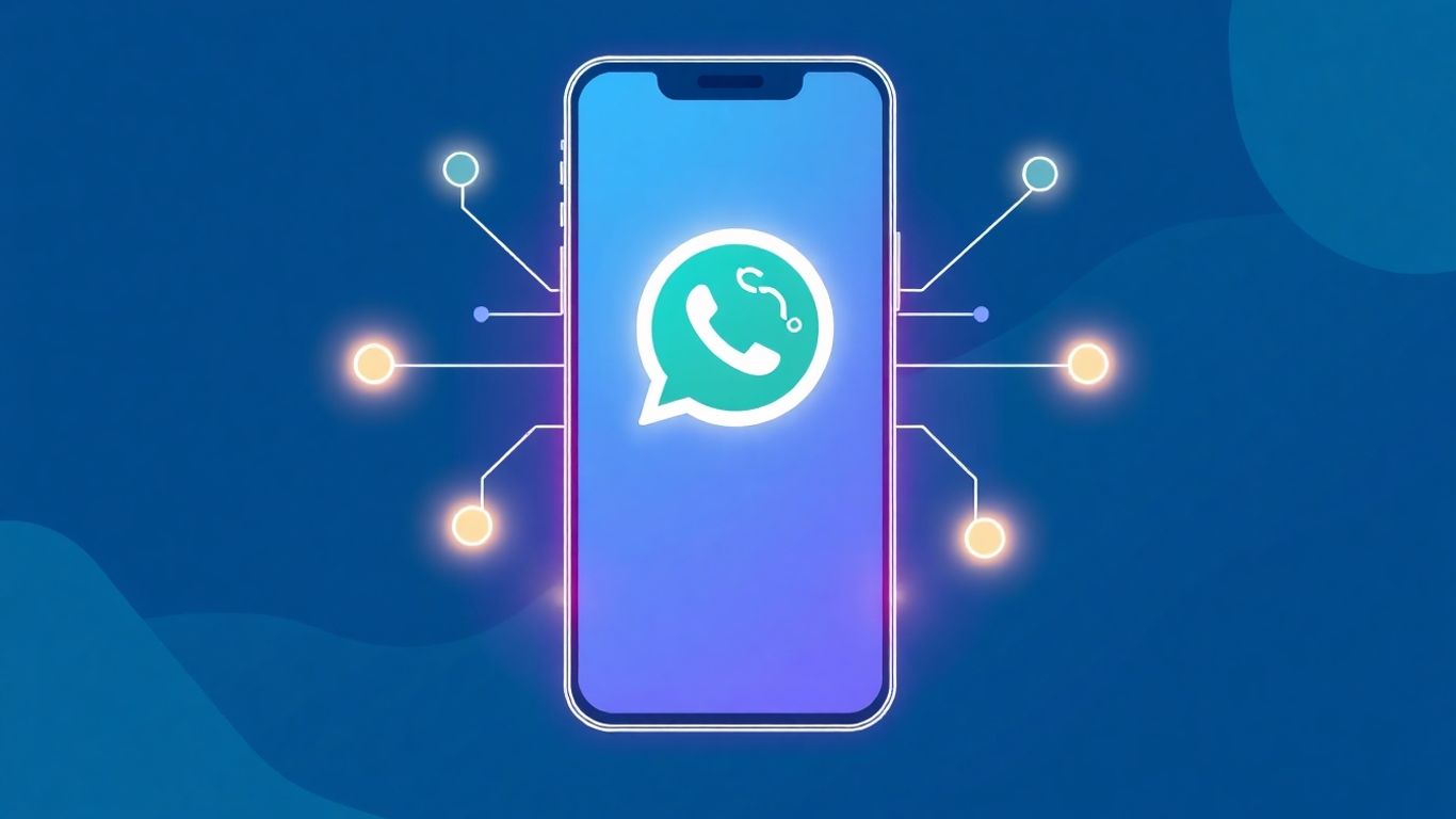 AI WhatsApp chatbot interface on a smartphone screen.