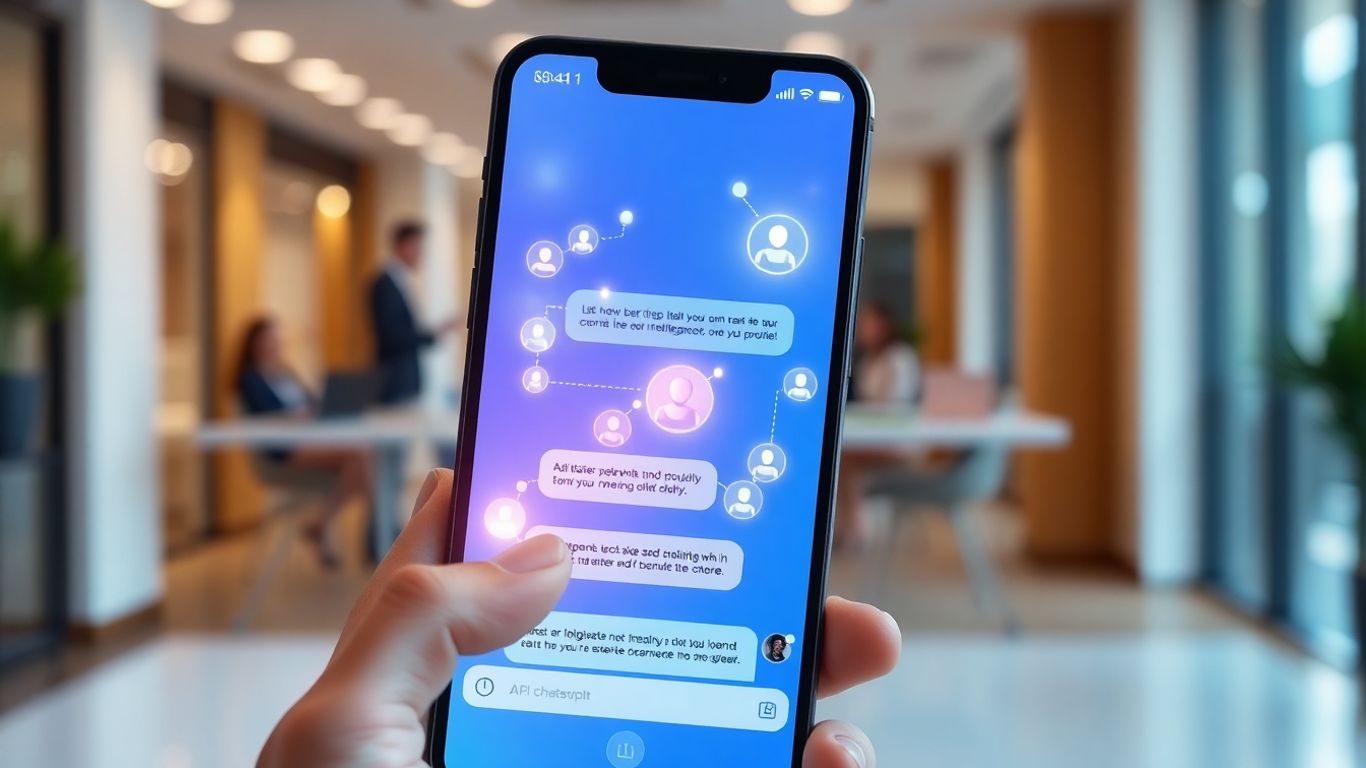AI chatbot conversation on a smartphone screen.