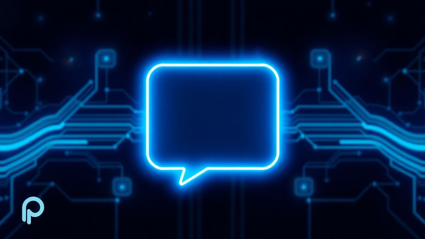 PagerGPT AI chatbot interface with futuristic design elements.