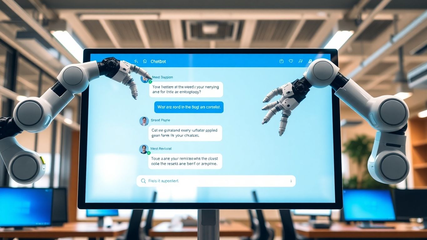 AI chatbot automating business workflows