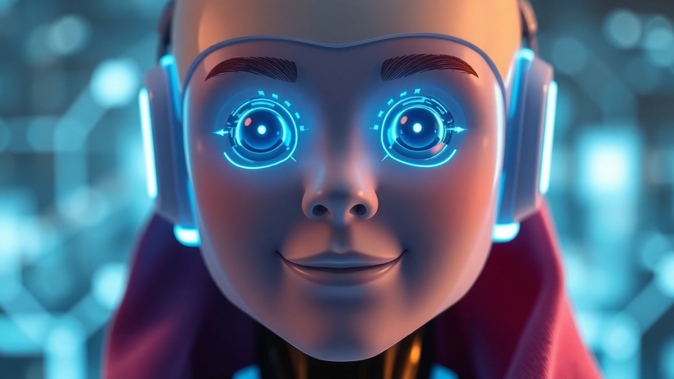 Claude AI chatbot interface with blue and white accents.