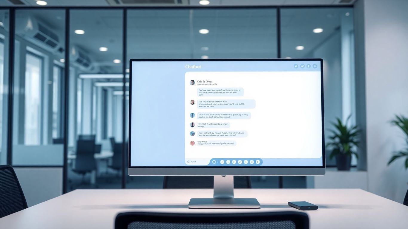 Intercom AI chatbot interface on a computer screen.