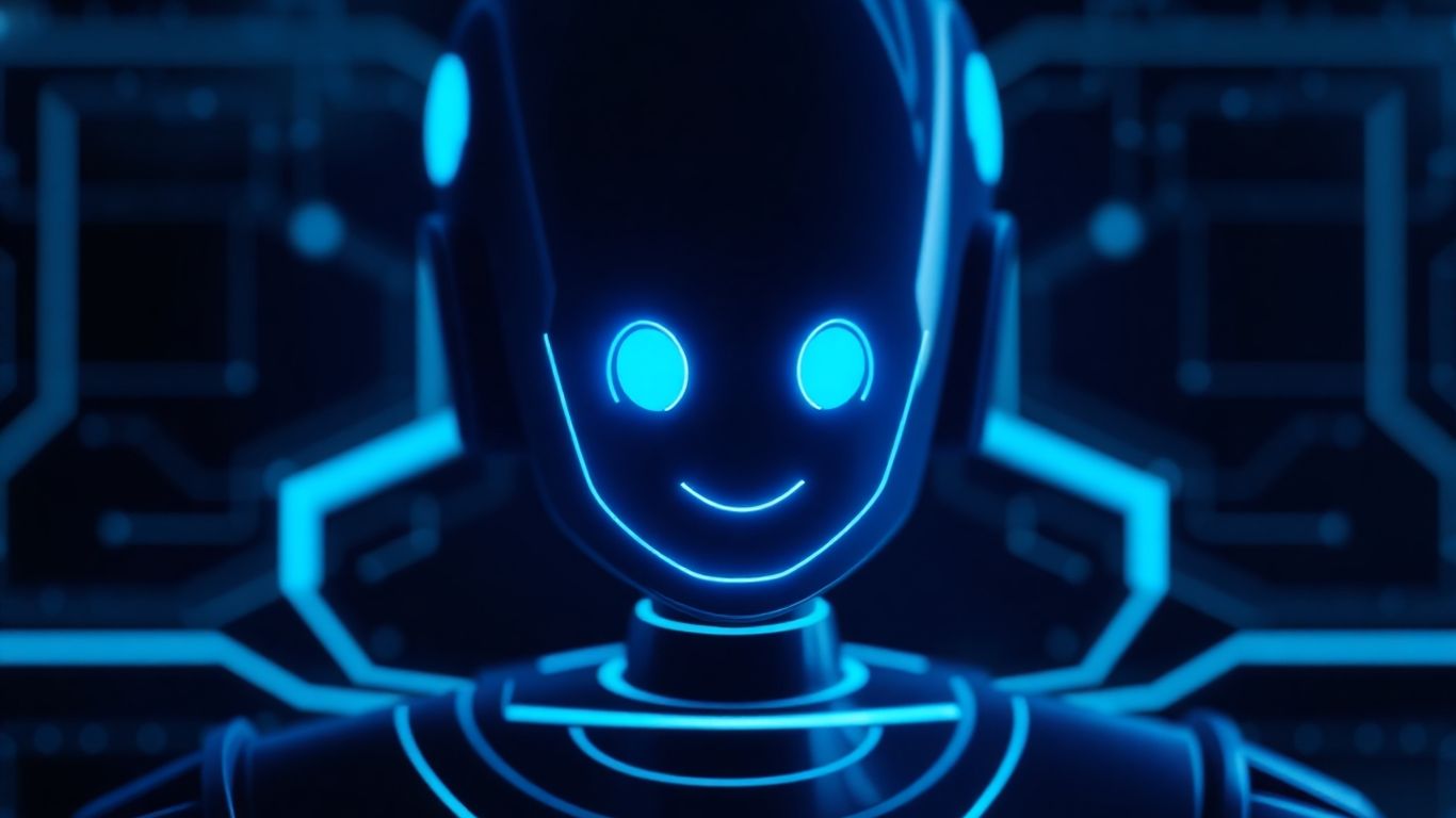 Claude AI chatbot interface with digital avatar.