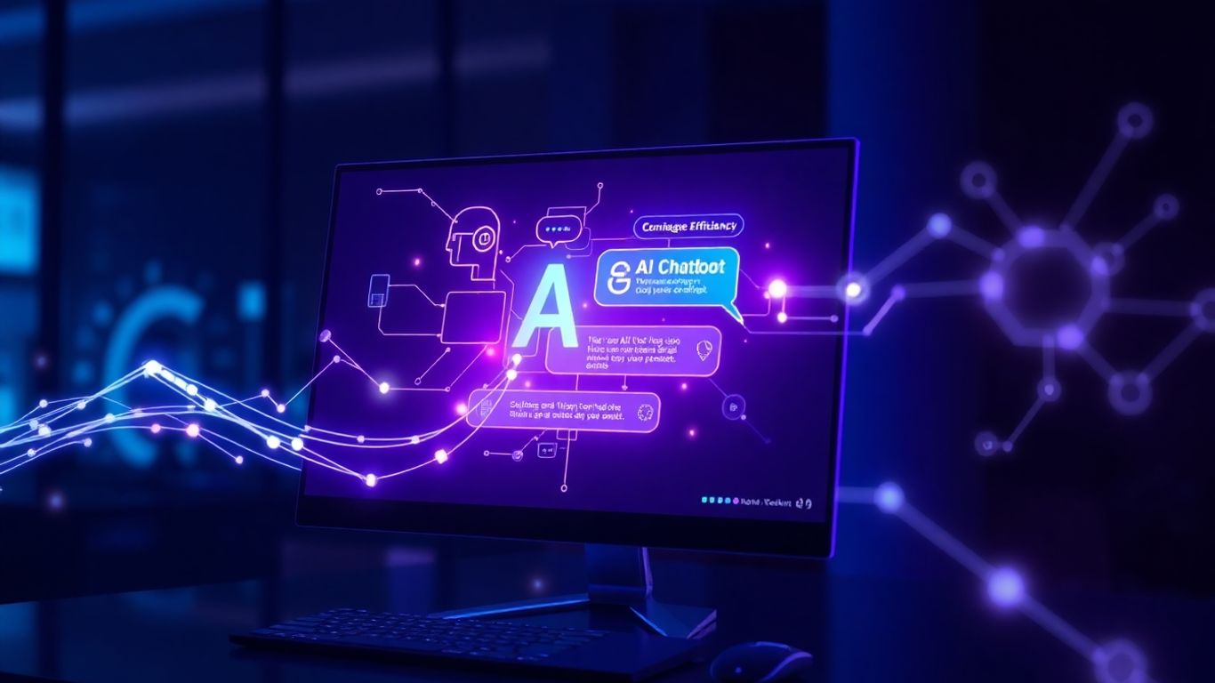 AI chatbot interface on a computer screen