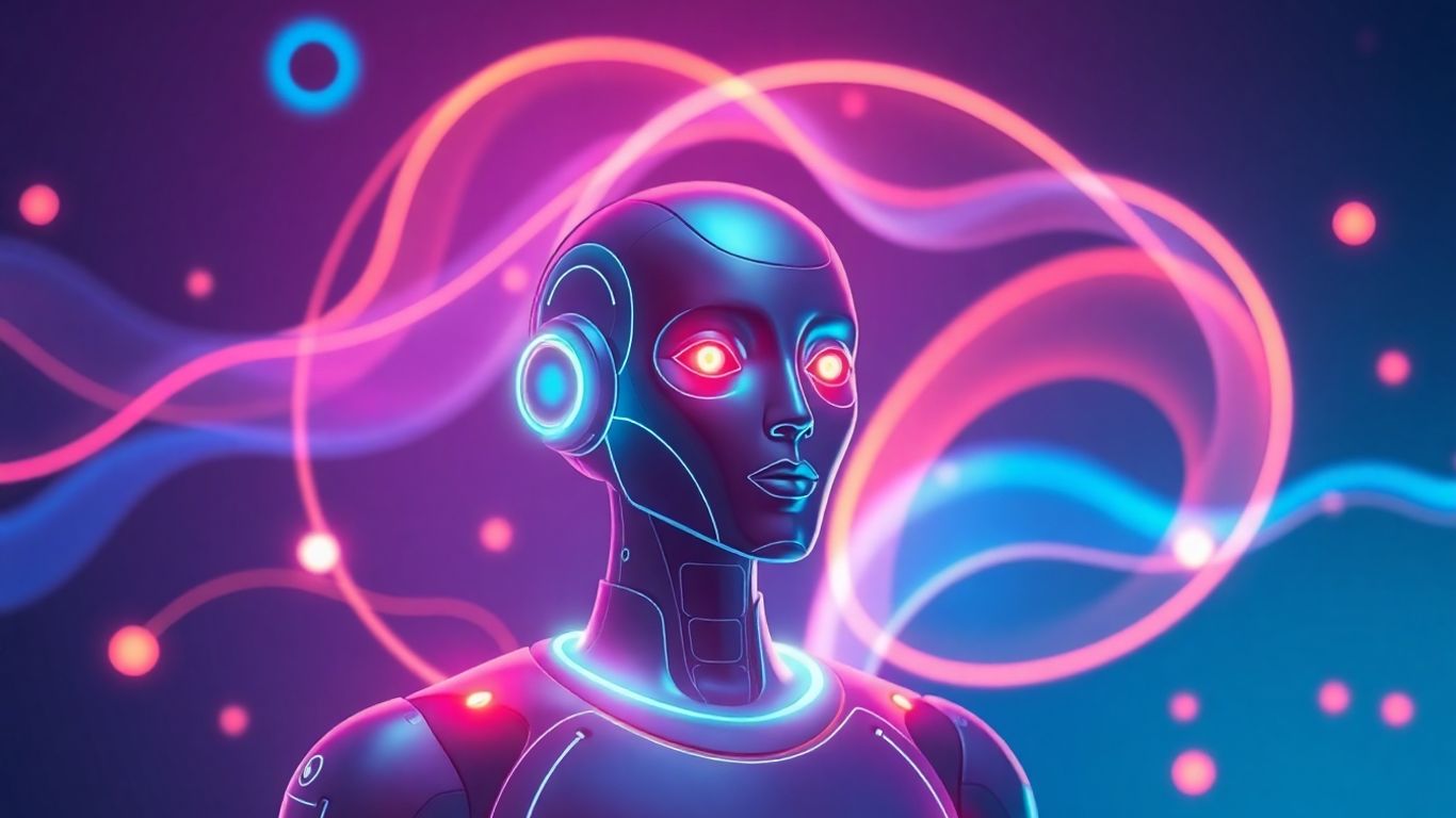 Advanced AI chatbot with visual elements