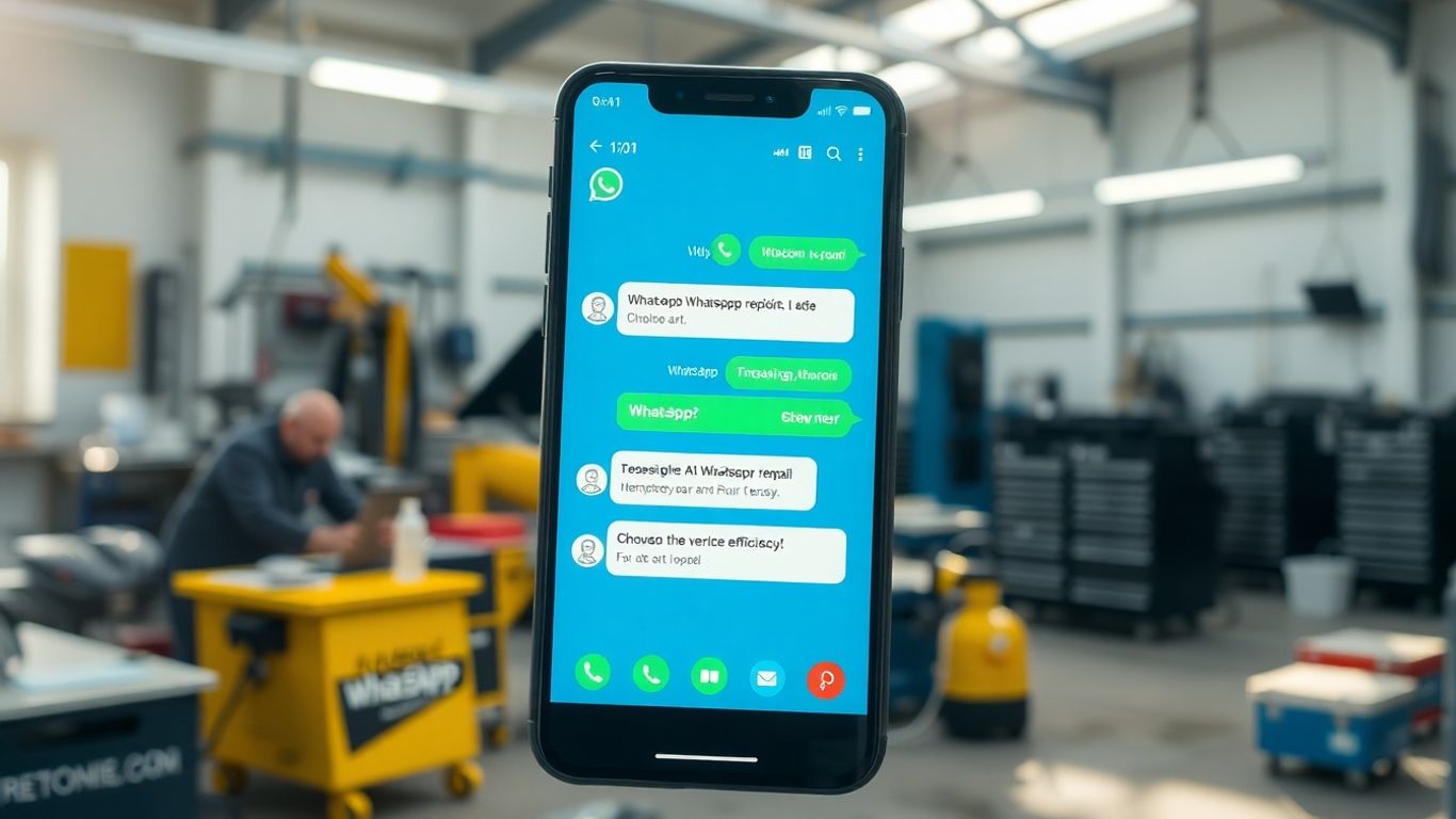 AI chatbot on WhatsApp improving repair services.