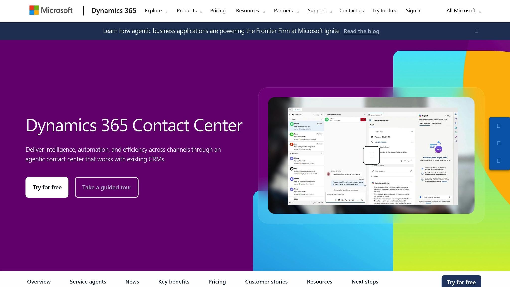 Microsoft Dynamics 365 Contact Center