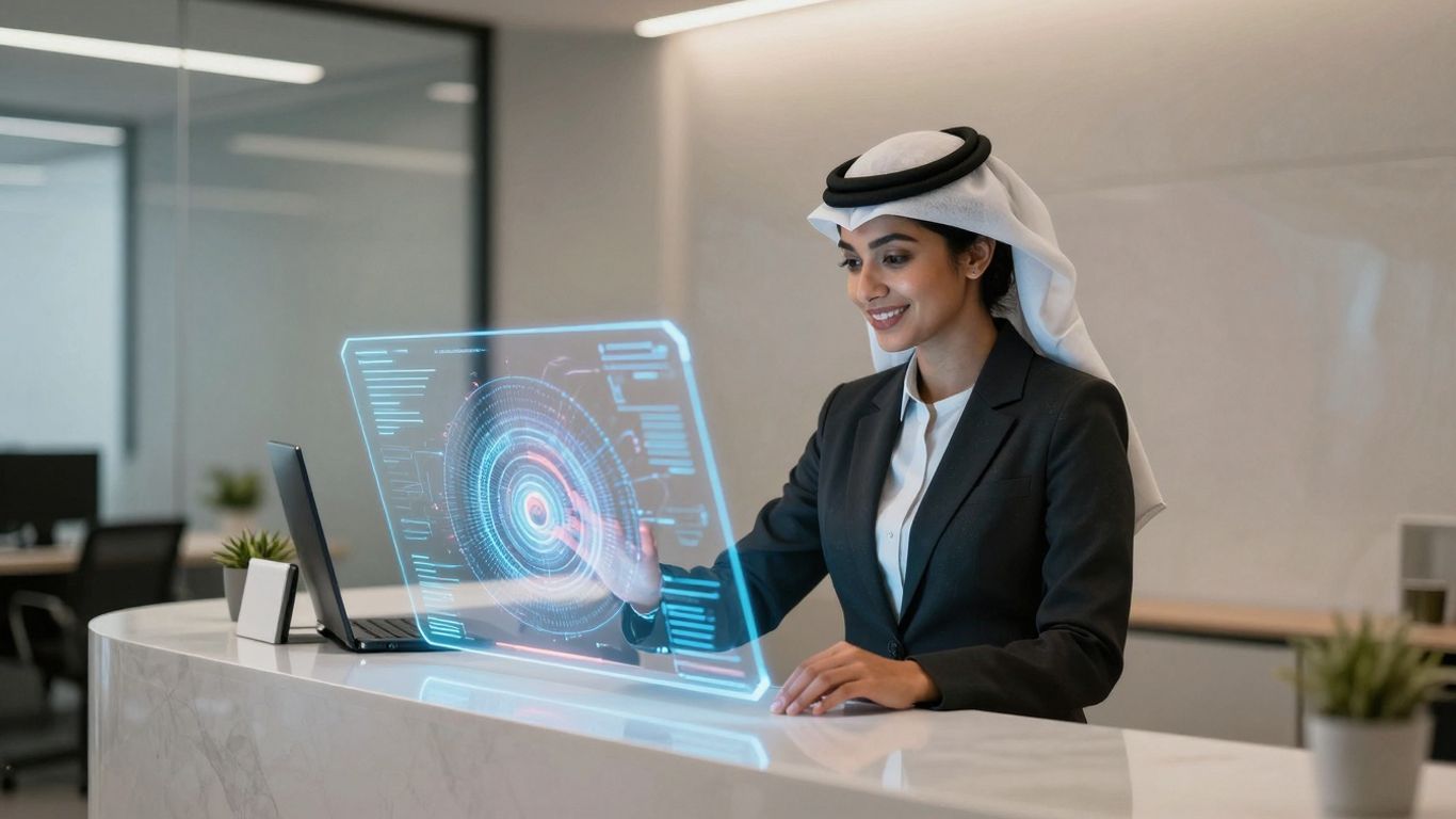 AI receptionist streamlining business communications
