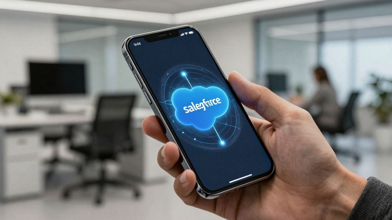 AI receptionist integrating with Salesforce cloud.