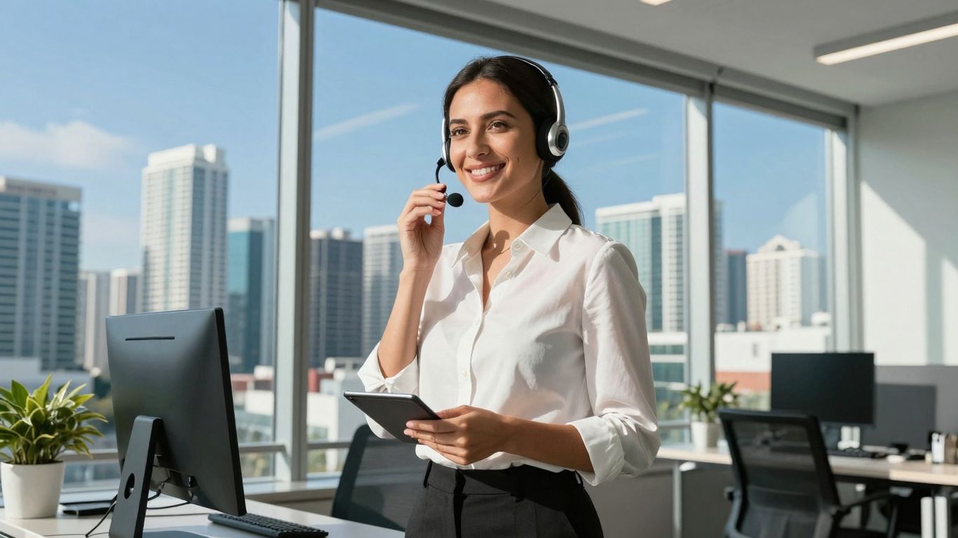 Miami virtual receptionist assisting a business.