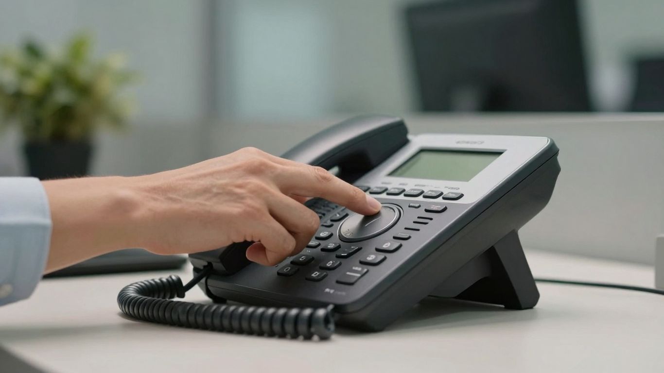 VoIP phone with hand adjusting controls