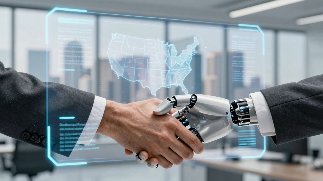 AI receptionist integrating with business systems.