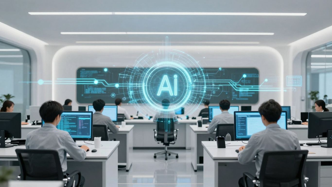 AI call routing and data optimization visualization