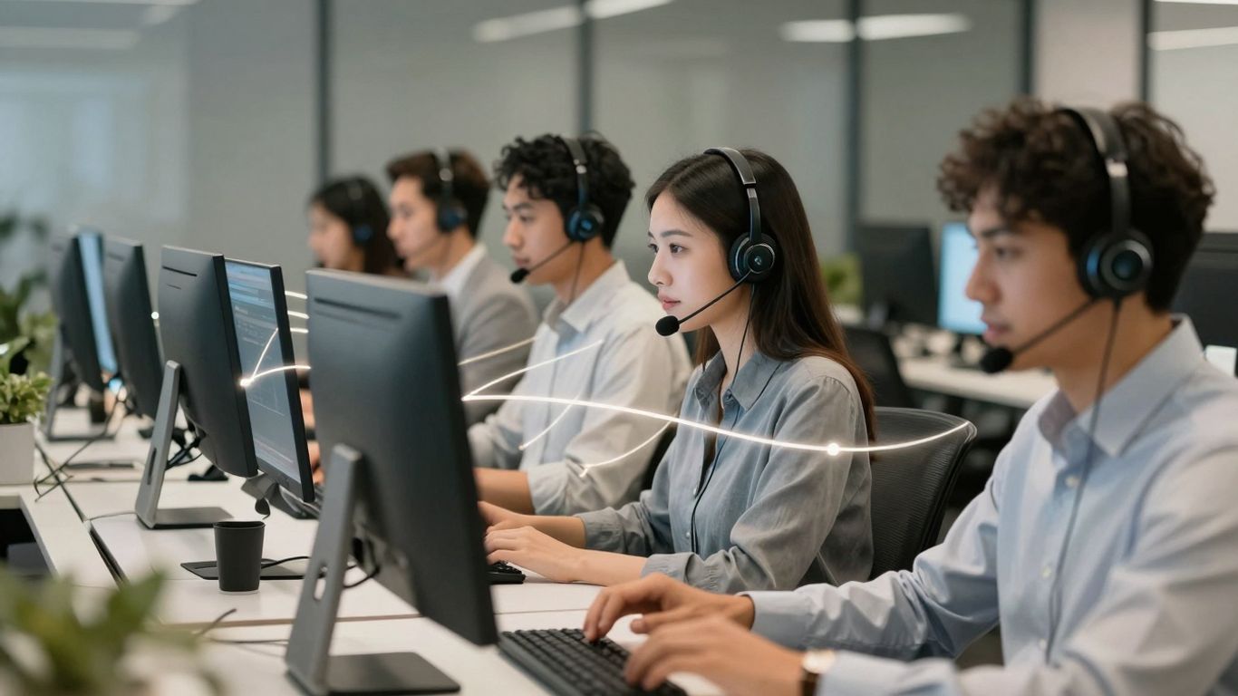 Five9 Intelligent Cloud Contact Center interface with AI routing.