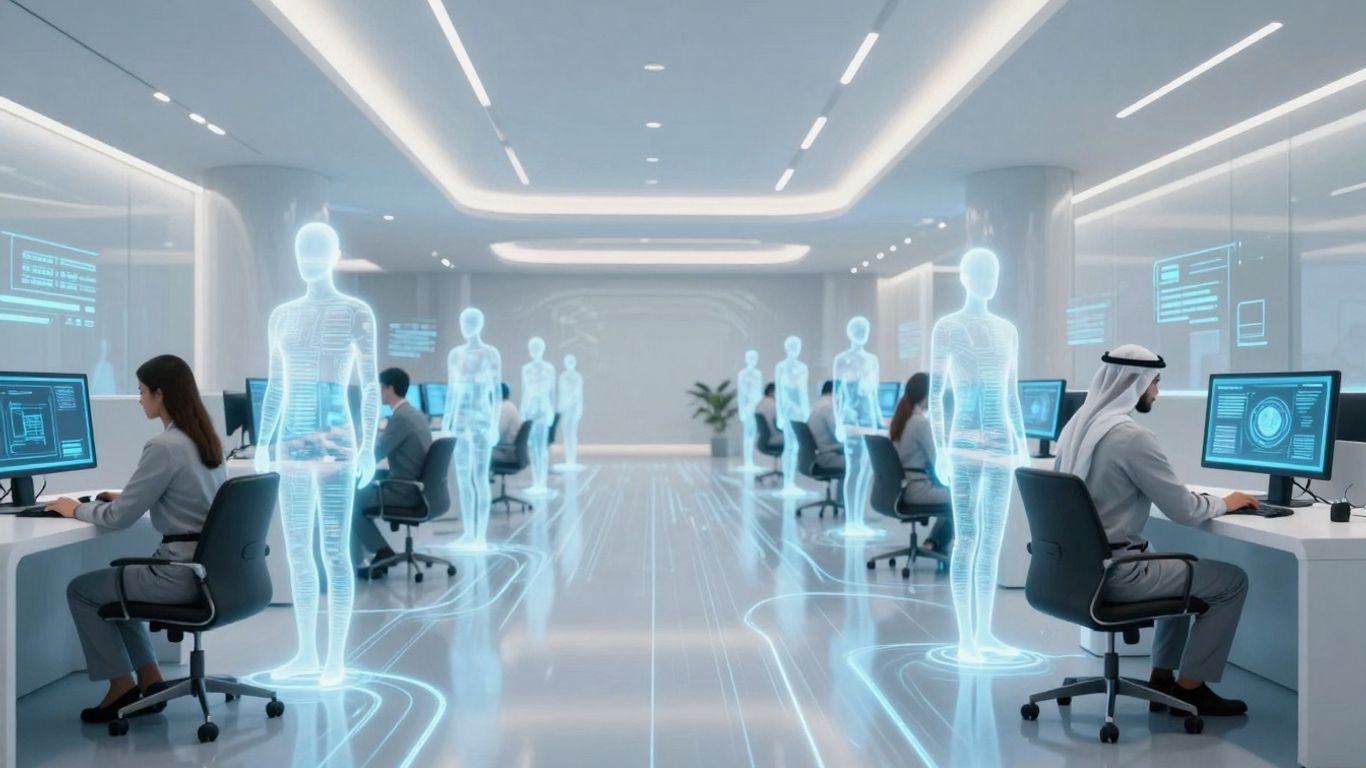 AI call routing in a modern call center.