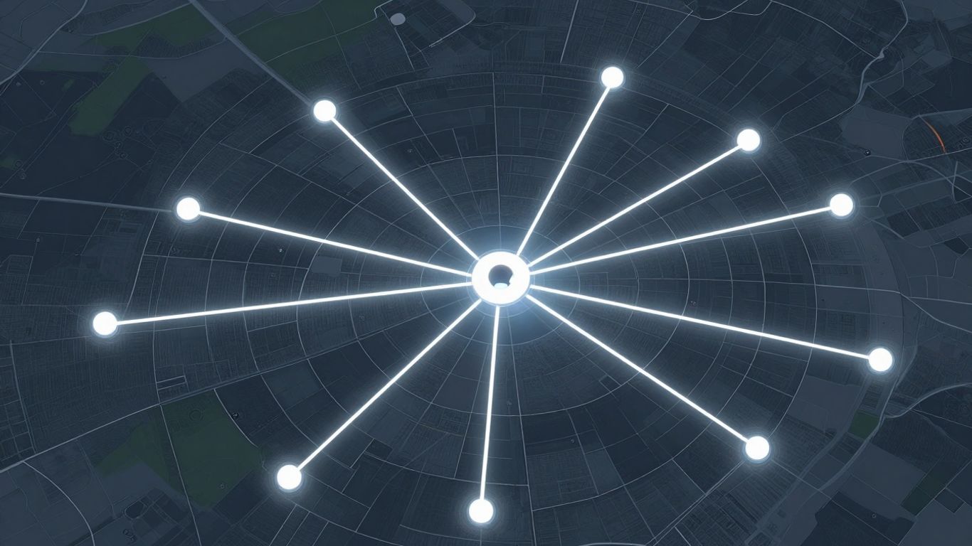 AI voice agent routing calls by zip code on a map.