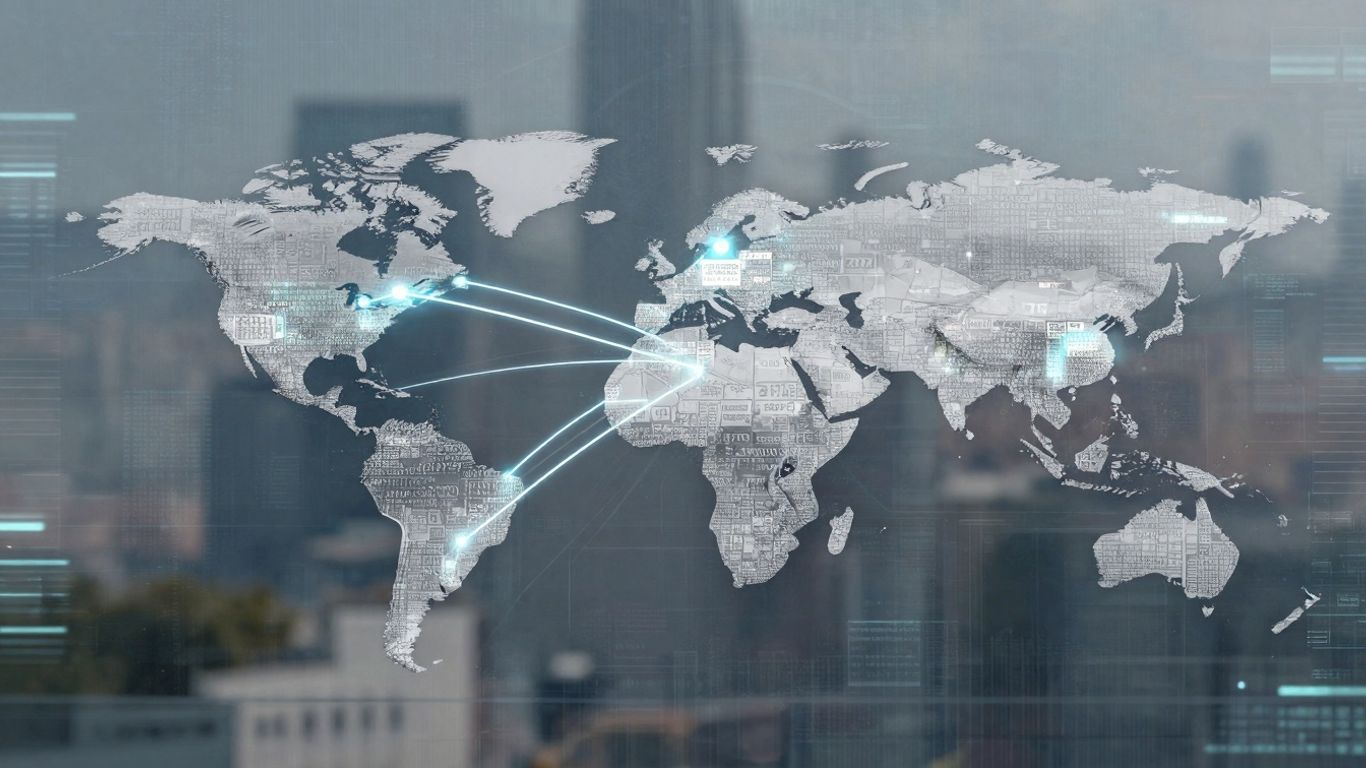 AI voice agent routing calls by zip code on a map.