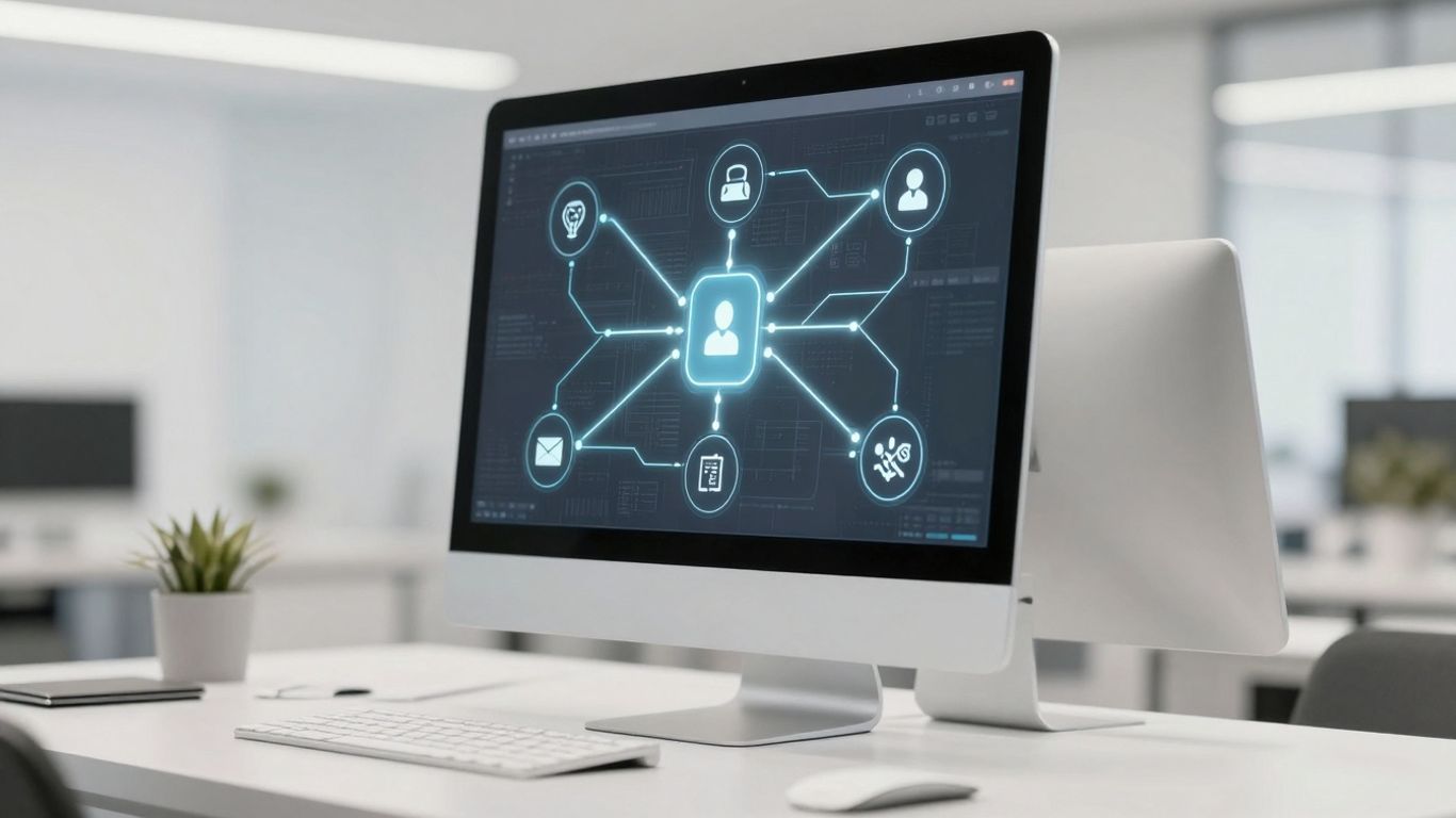 AI call routing interface with Zapier integration.