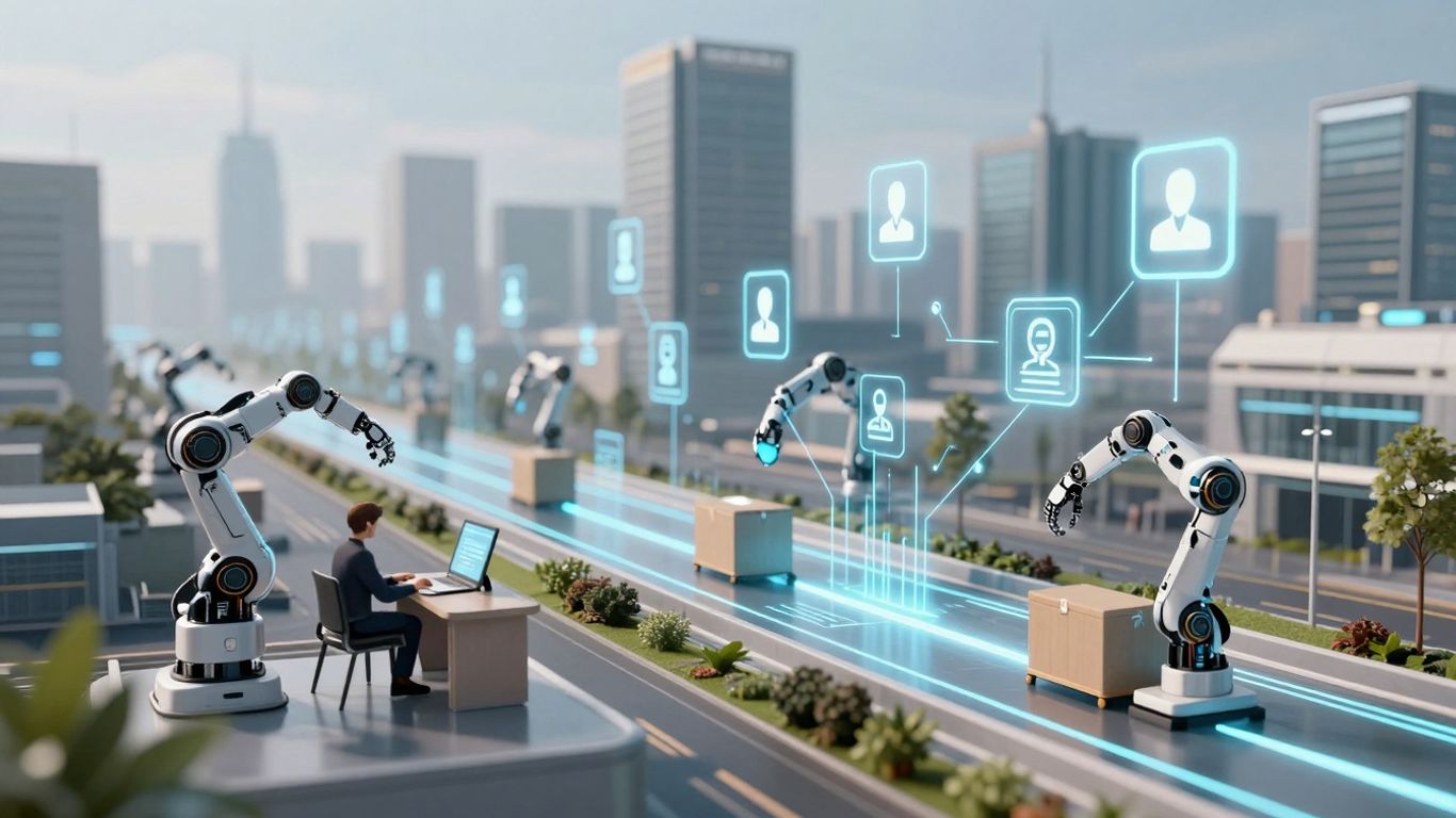 AI automation optimizing customer support workflows.