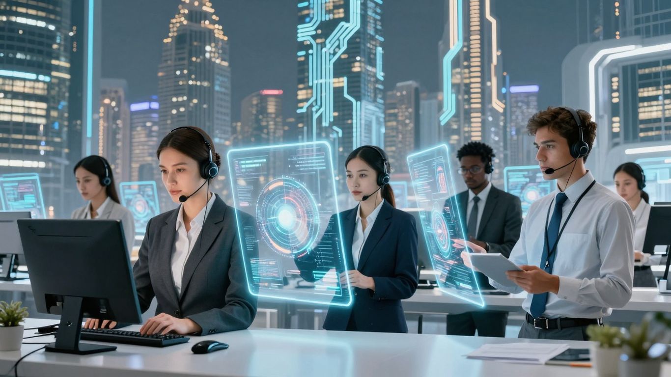 AI automation revolutionizing customer support efficiency.